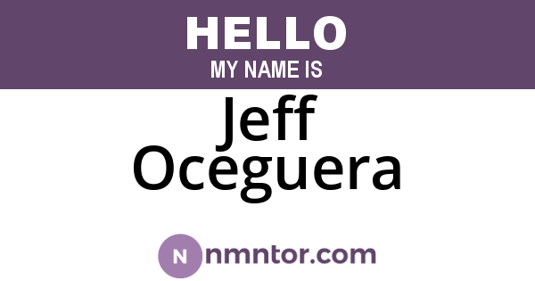 Jeff Oceguera