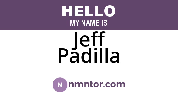 Jeff Padilla