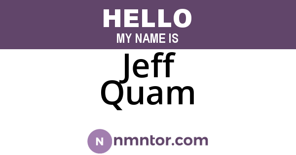 Jeff Quam