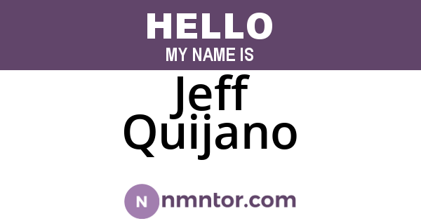 Jeff Quijano