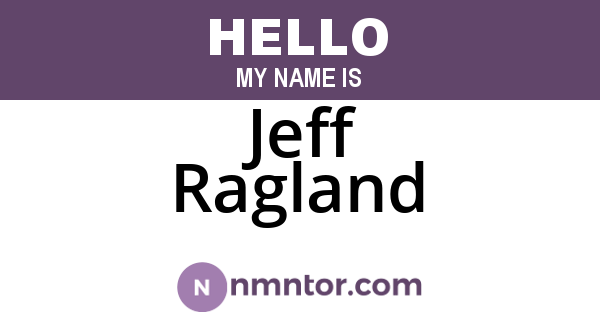 Jeff Ragland