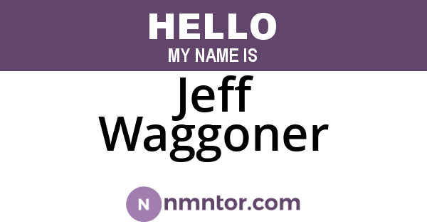 Jeff Waggoner
