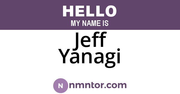 Jeff Yanagi