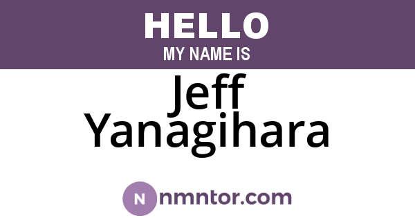 Jeff Yanagihara
