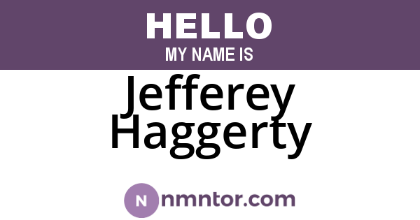 Jefferey Haggerty