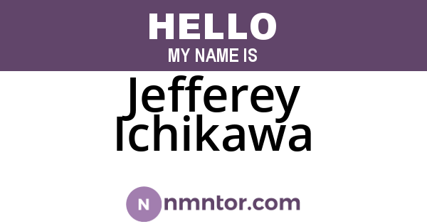Jefferey Ichikawa