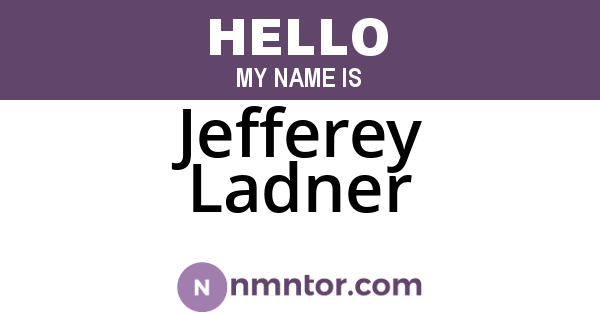 Jefferey Ladner