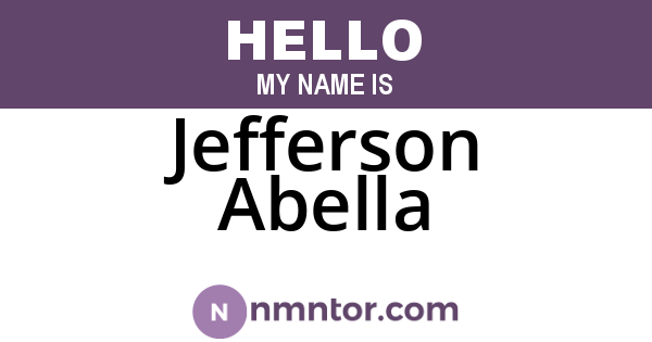 Jefferson Abella