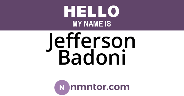 Jefferson Badoni
