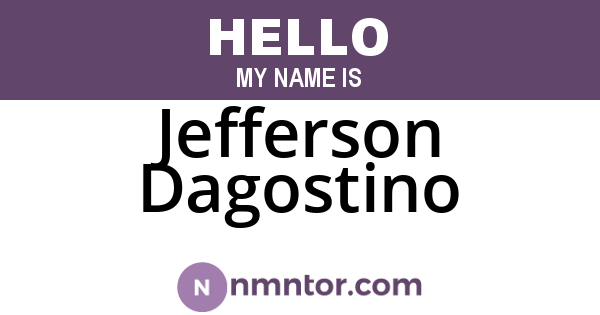 Jefferson Dagostino