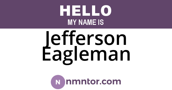 Jefferson Eagleman