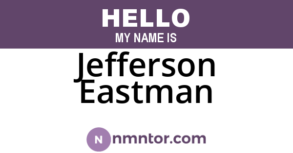 Jefferson Eastman