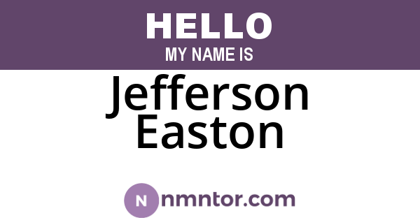 Jefferson Easton