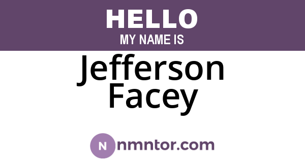 Jefferson Facey