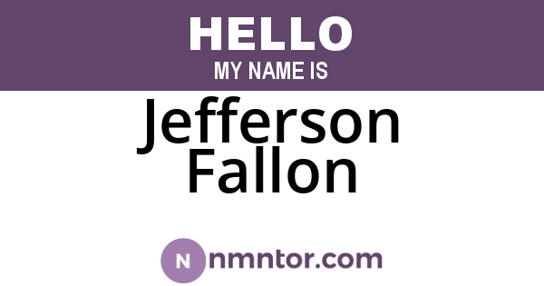 Jefferson Fallon