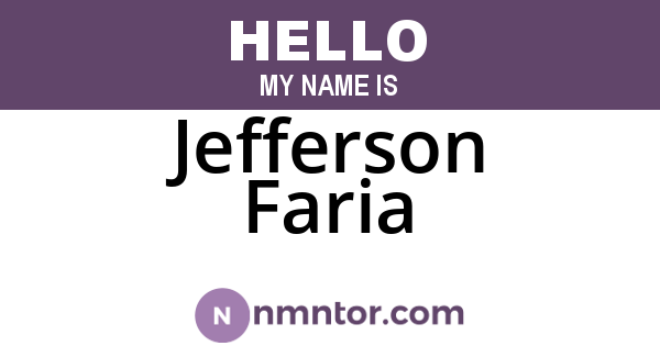 Jefferson Faria