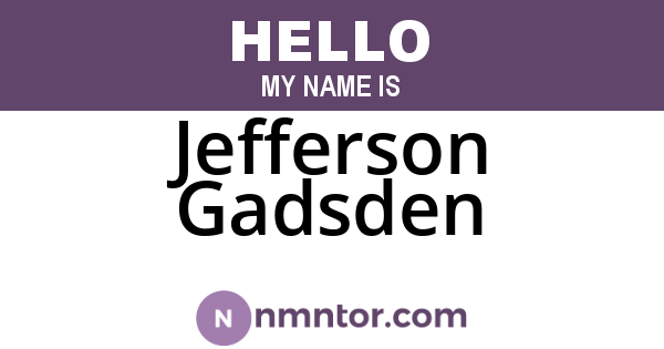 Jefferson Gadsden