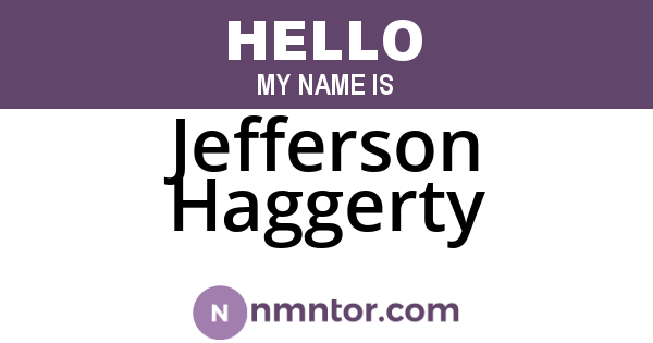 Jefferson Haggerty