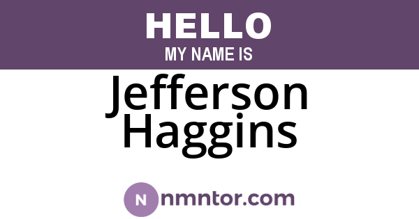 Jefferson Haggins