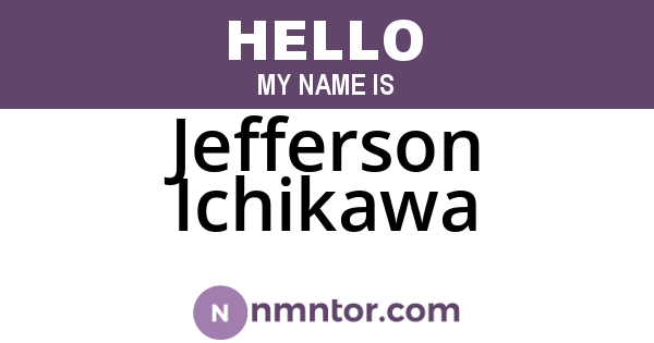 Jefferson Ichikawa