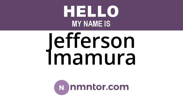 Jefferson Imamura