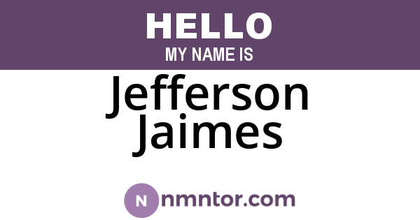 Jefferson Jaimes