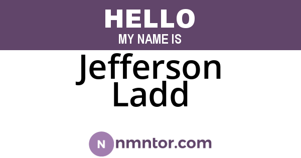 Jefferson Ladd