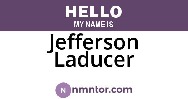 Jefferson Laducer