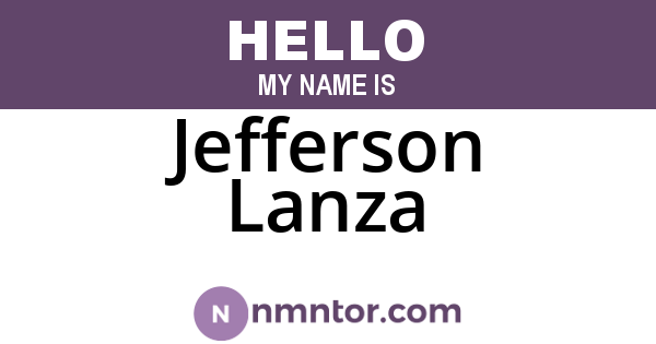 Jefferson Lanza