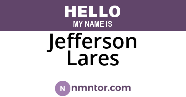 Jefferson Lares