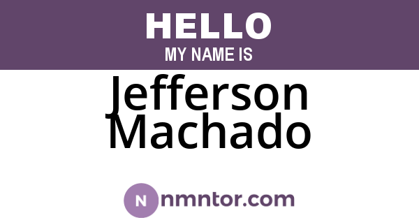Jefferson Machado