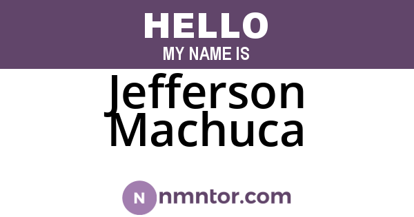 Jefferson Machuca