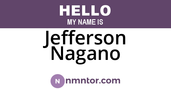 Jefferson Nagano