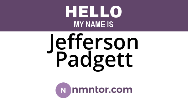 Jefferson Padgett