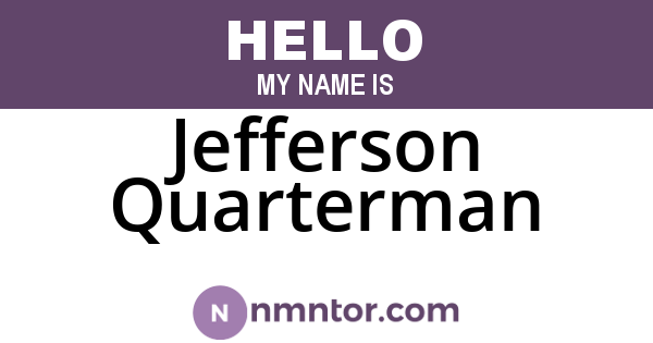 Jefferson Quarterman