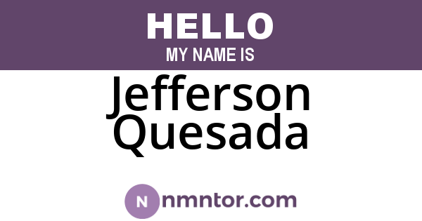 Jefferson Quesada