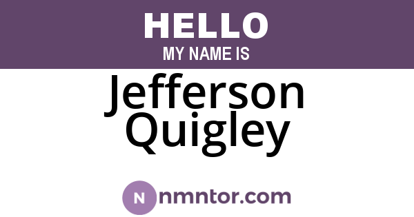 Jefferson Quigley