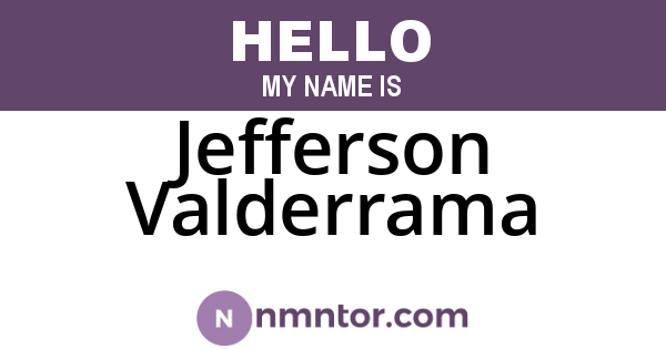 Jefferson Valderrama