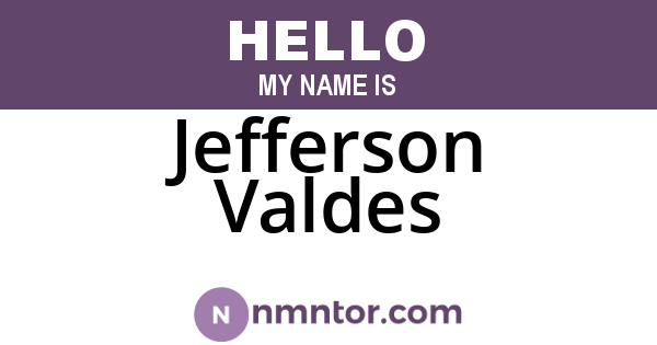 Jefferson Valdes