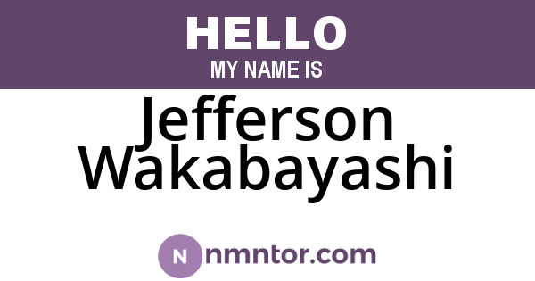 Jefferson Wakabayashi