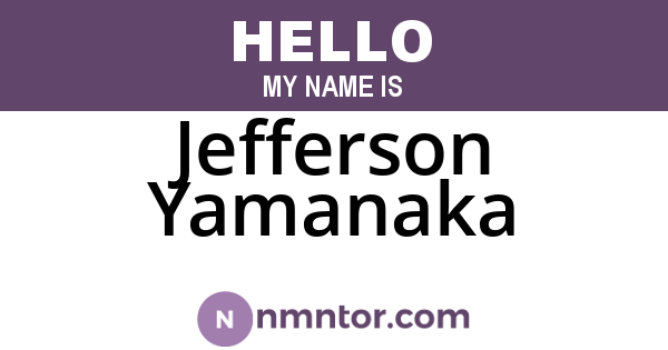 Jefferson Yamanaka
