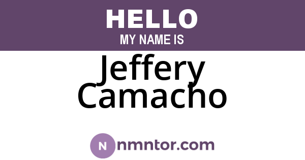 Jeffery Camacho