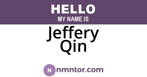 Jeffery Qin