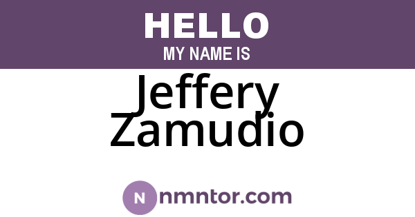 Jeffery Zamudio
