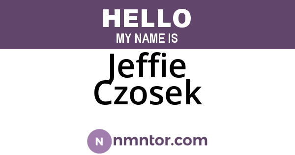 Jeffie Czosek