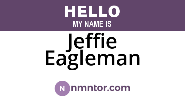 Jeffie Eagleman