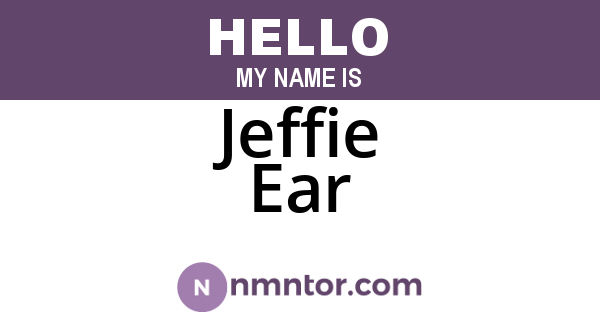 Jeffie Ear