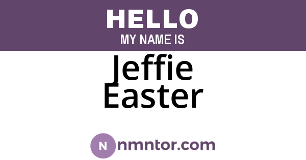 Jeffie Easter