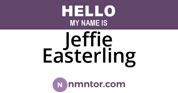Jeffie Easterling