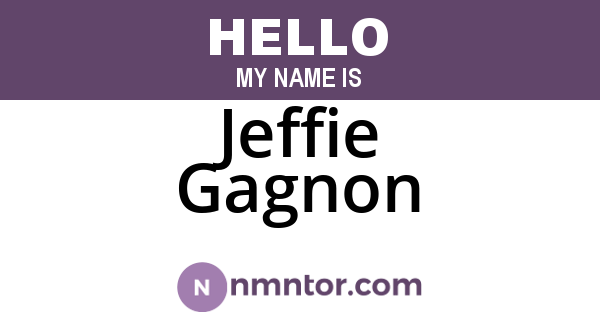 Jeffie Gagnon
